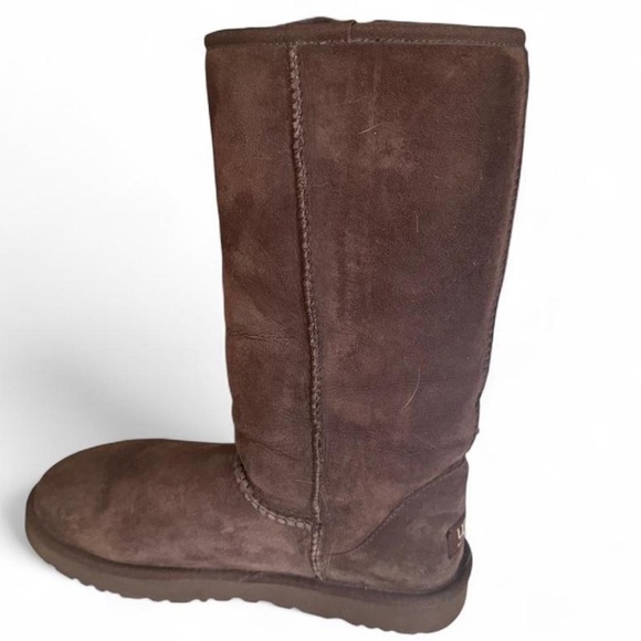 Chocolate Brown Tall Ugg Boots - Picture 5 of 9